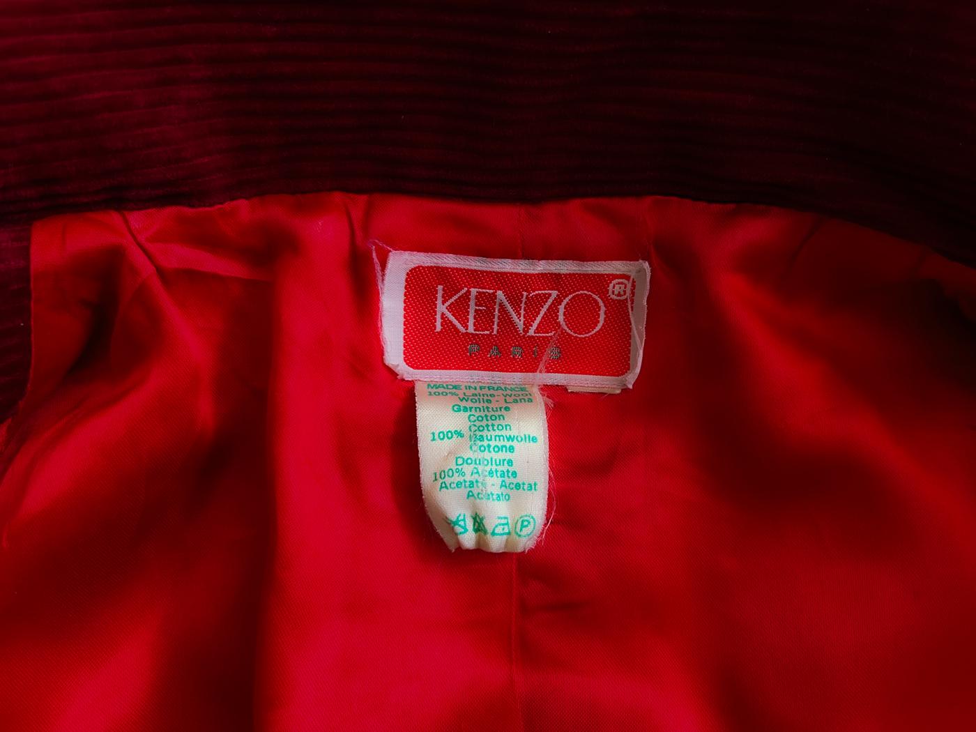 Kenzo FW 1982/83 Archivo Cappotto in lana Giacca giapponese documentata in vendita 4