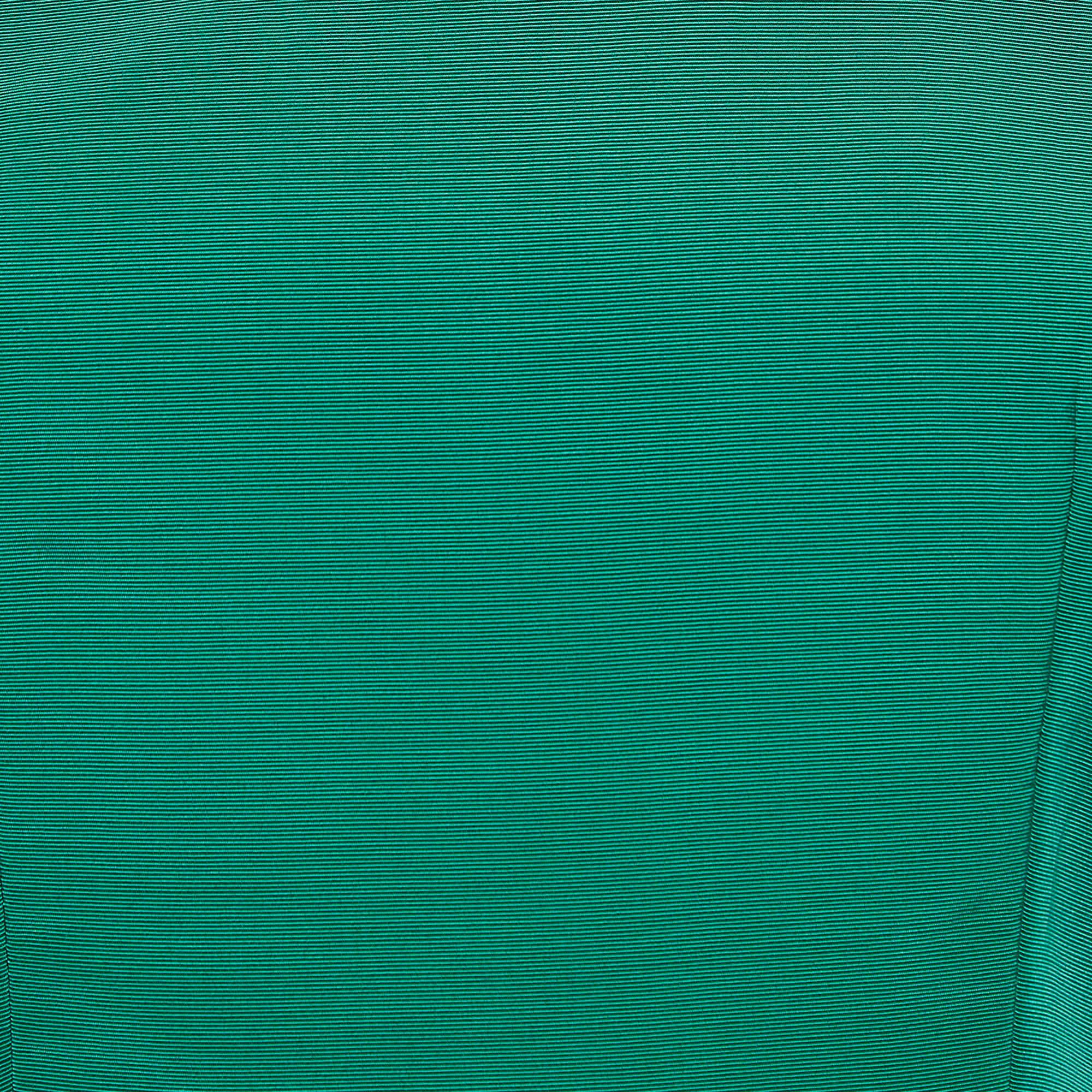 Kenzo Green Cotton Blend Patterned Neck Top S In Good Condition For Sale In Dubai, Al Qouz 2