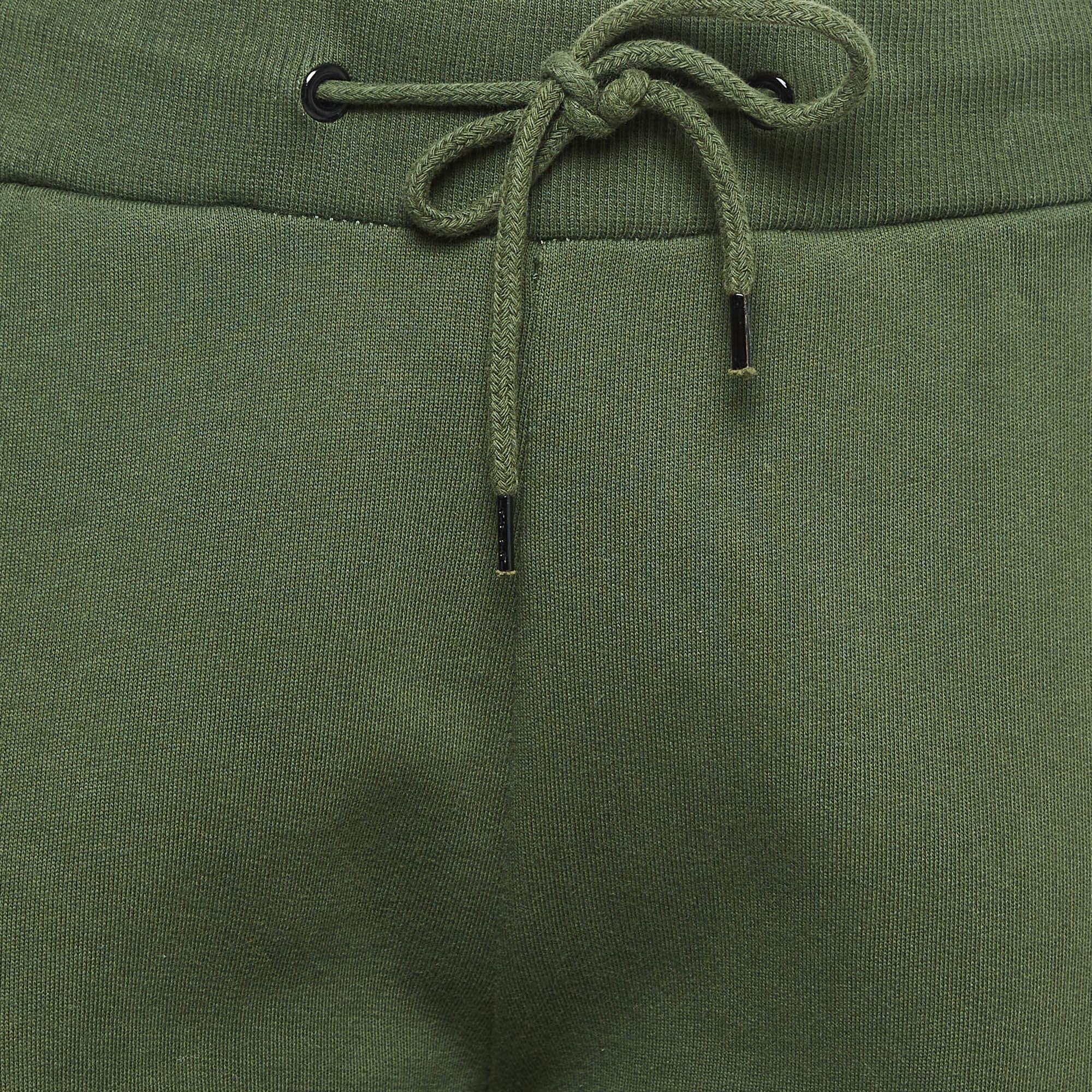 Pantalon de survêtement Kenzo imprimé en coton vert M Bon état - En vente à Dubai, Al Qouz 2
