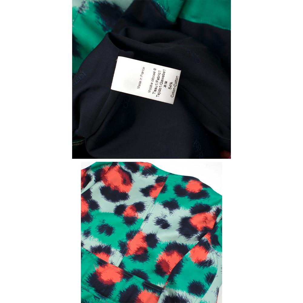 kenzo leopard print coat