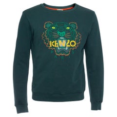 Kenzo, green sweater with tiger.