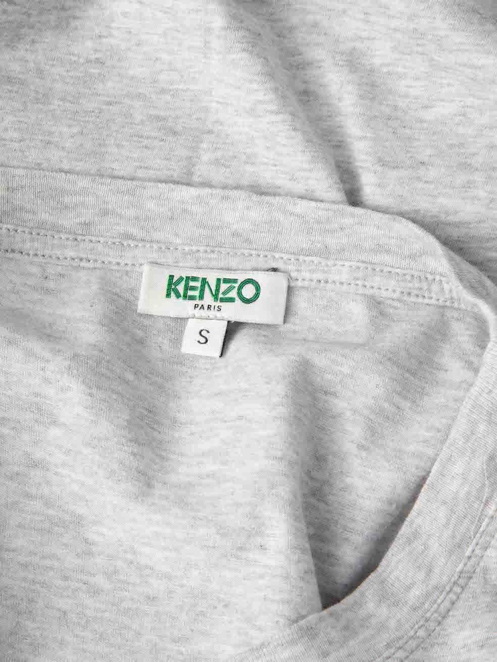 Kenzo Grey Eye Printed T-Shirt Size S In Excellent Condition For Sale In London, GB
