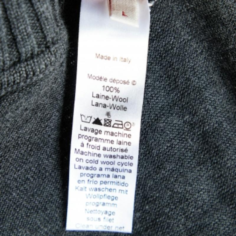 Nero Kenzo - Top grigio a maniche lunghe con collo a tartaruga L.L.A. in vendita