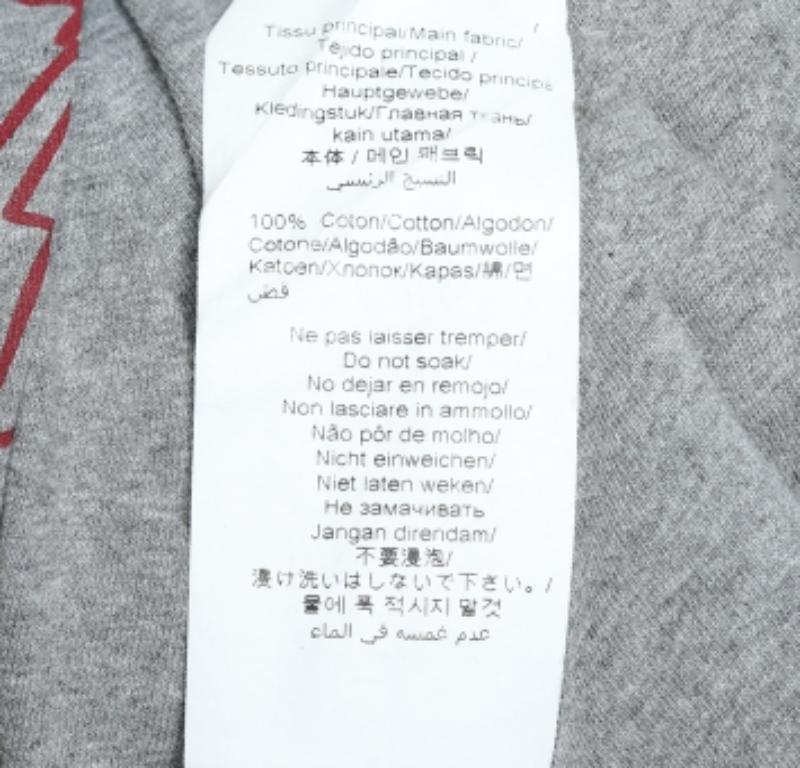 T-shirt à col ras du cou Kenzo gris imprimé tigre 3XL en vente 1