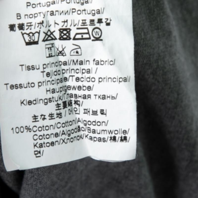 Kenzo Camiseta algodón estampado símbolo OVNI gris S Gris en venta