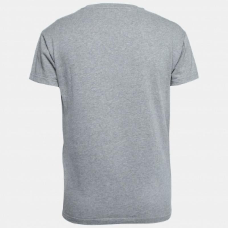 Kenzo Camiseta algodón estampado símbolo OVNI gris S en Bueno estado para la venta en Dubai, Al Qouz 2