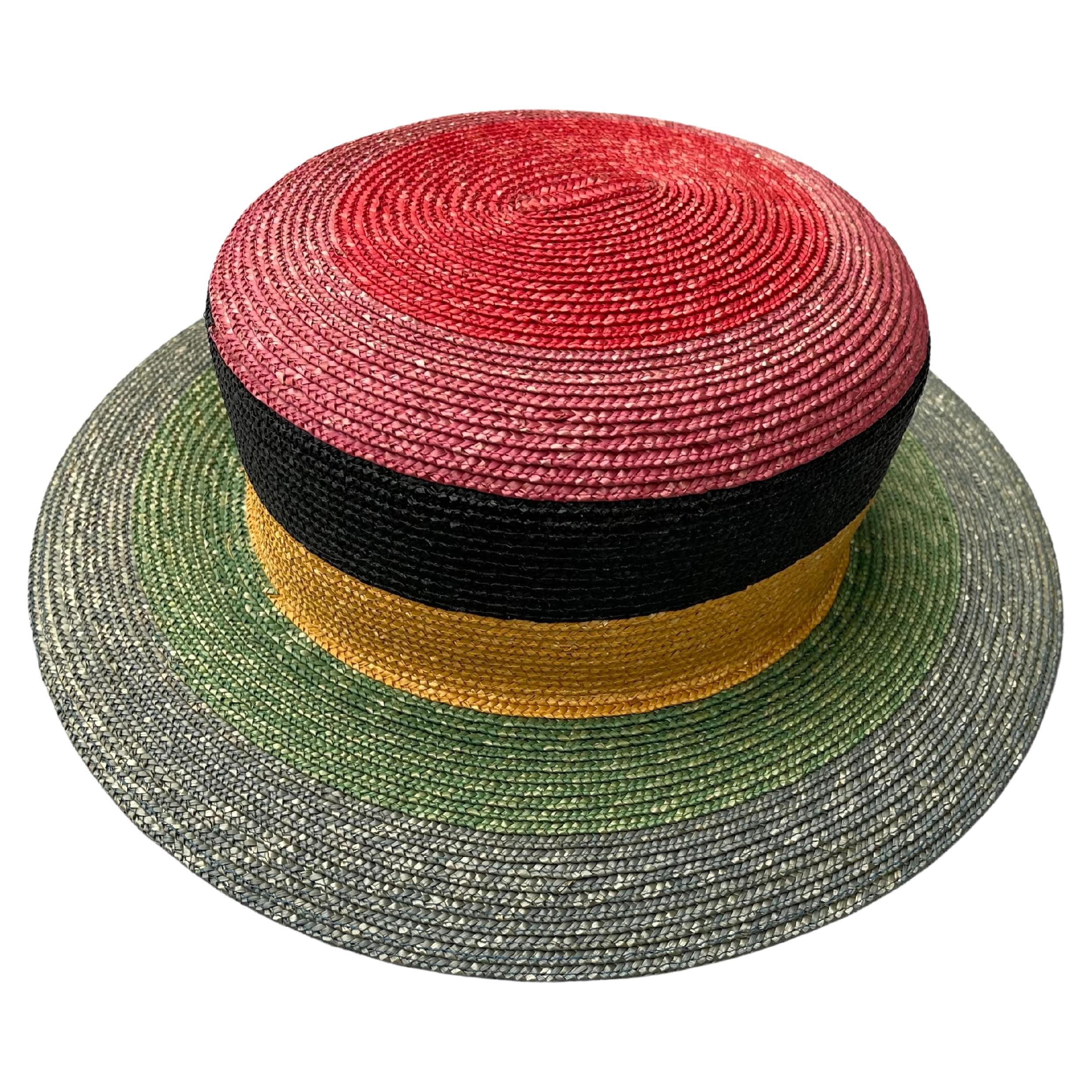 Kenzo Haystack Multicolor Hat, 1970's