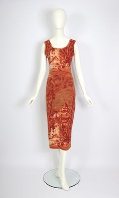 Kenzo Jungle by Kenzo Takada vintage 1980s printed cotton stretch shift dress