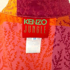 Ensemble Kenzo Jungle orange vintage des années 1990