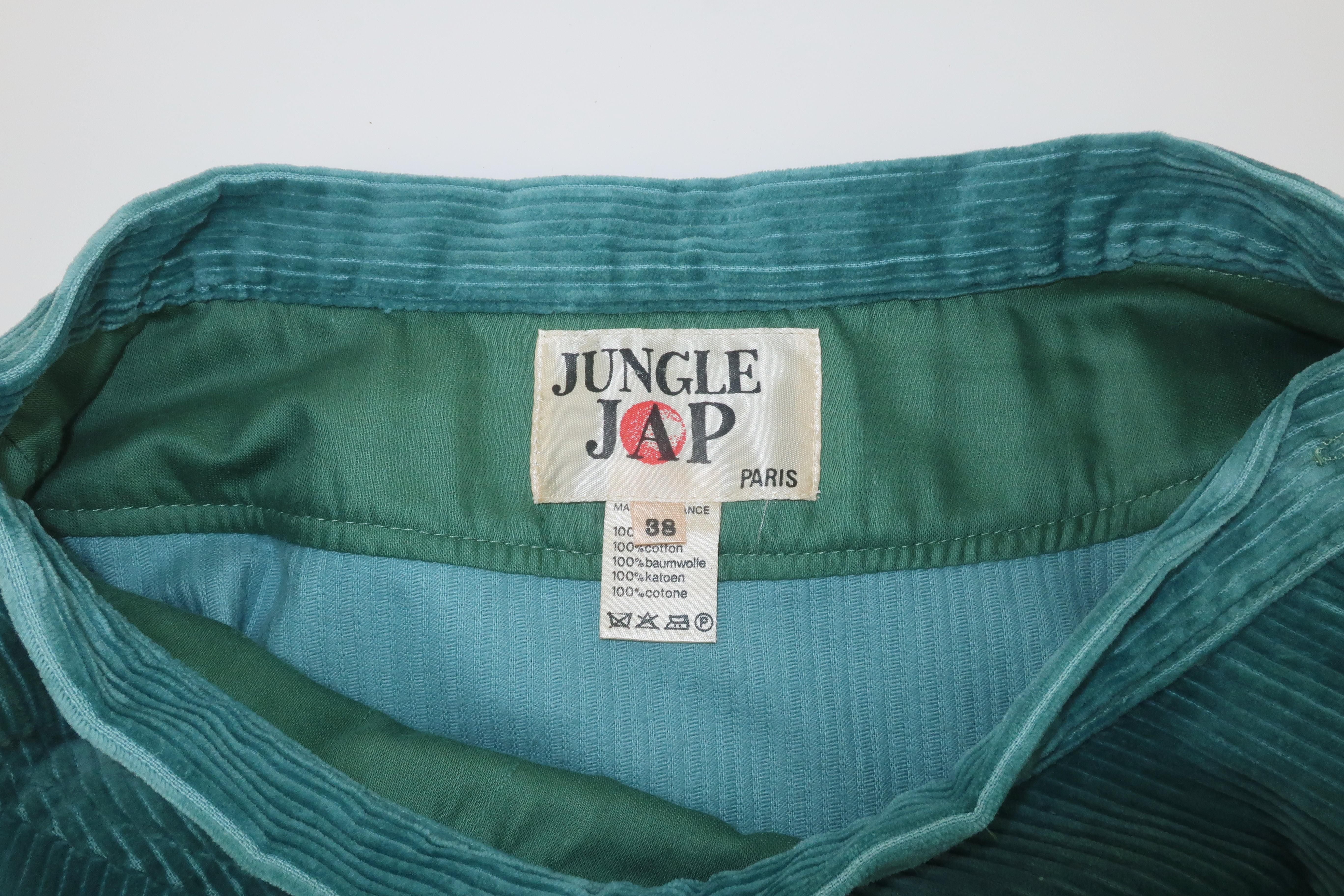 Kenzo Jungle Jap Asymmetrical Corduroy Skirt, 1970’s For Sale 2