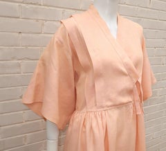Kenzo Kimono Style Linen Dress, 1980’s