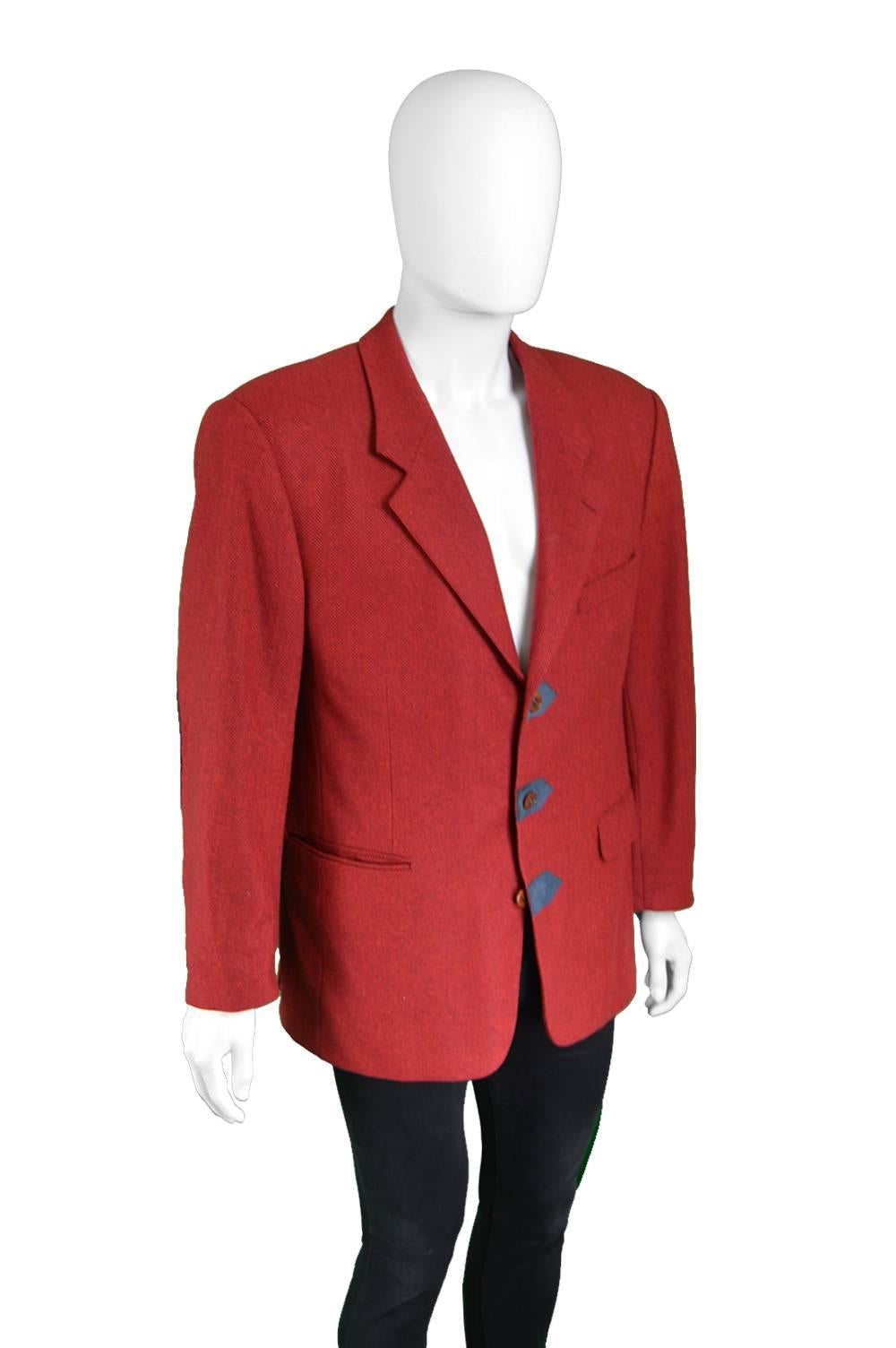 red suede suit