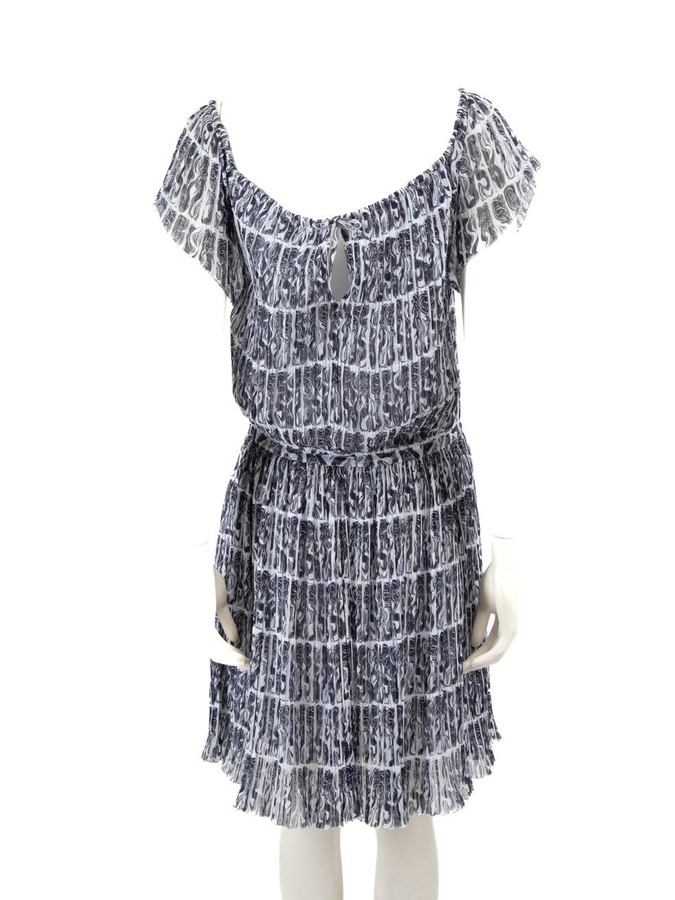Kenzo Mini Vestido Estampado Sirena Talla XS Gris en venta