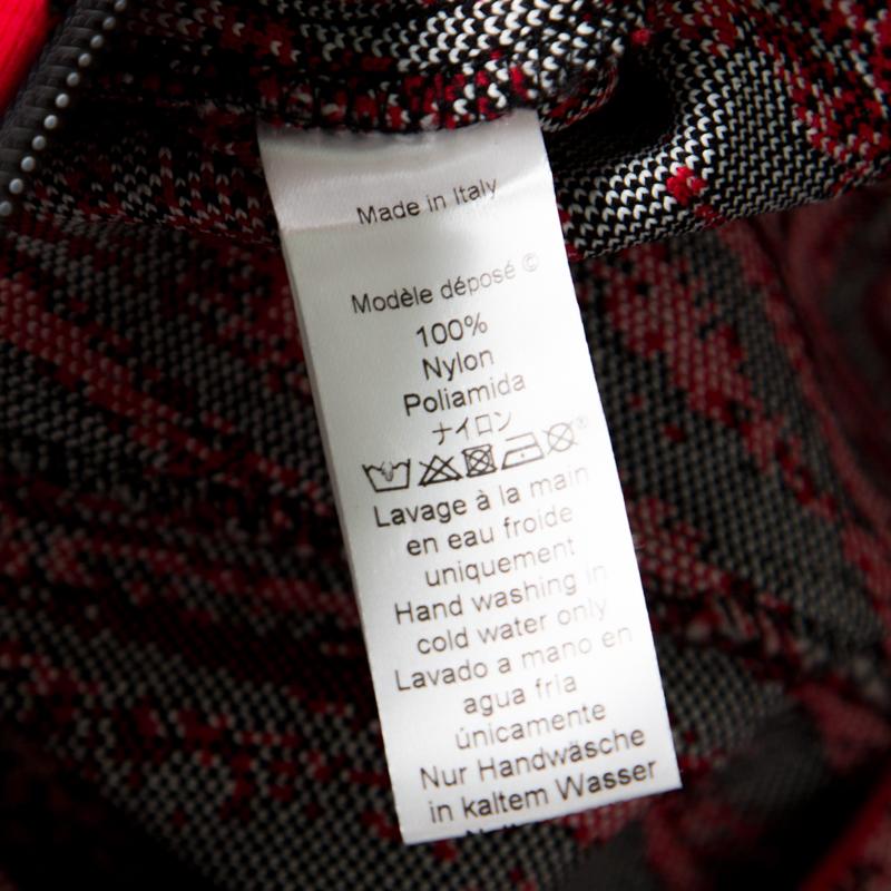 Kenzo Multicolor Jacquard Knit Curved Overlap Bodice Detail Dress XL 1
