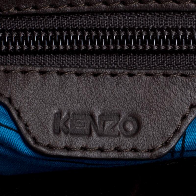Kenzo Multicolor Leather Patch Work Hobo 3