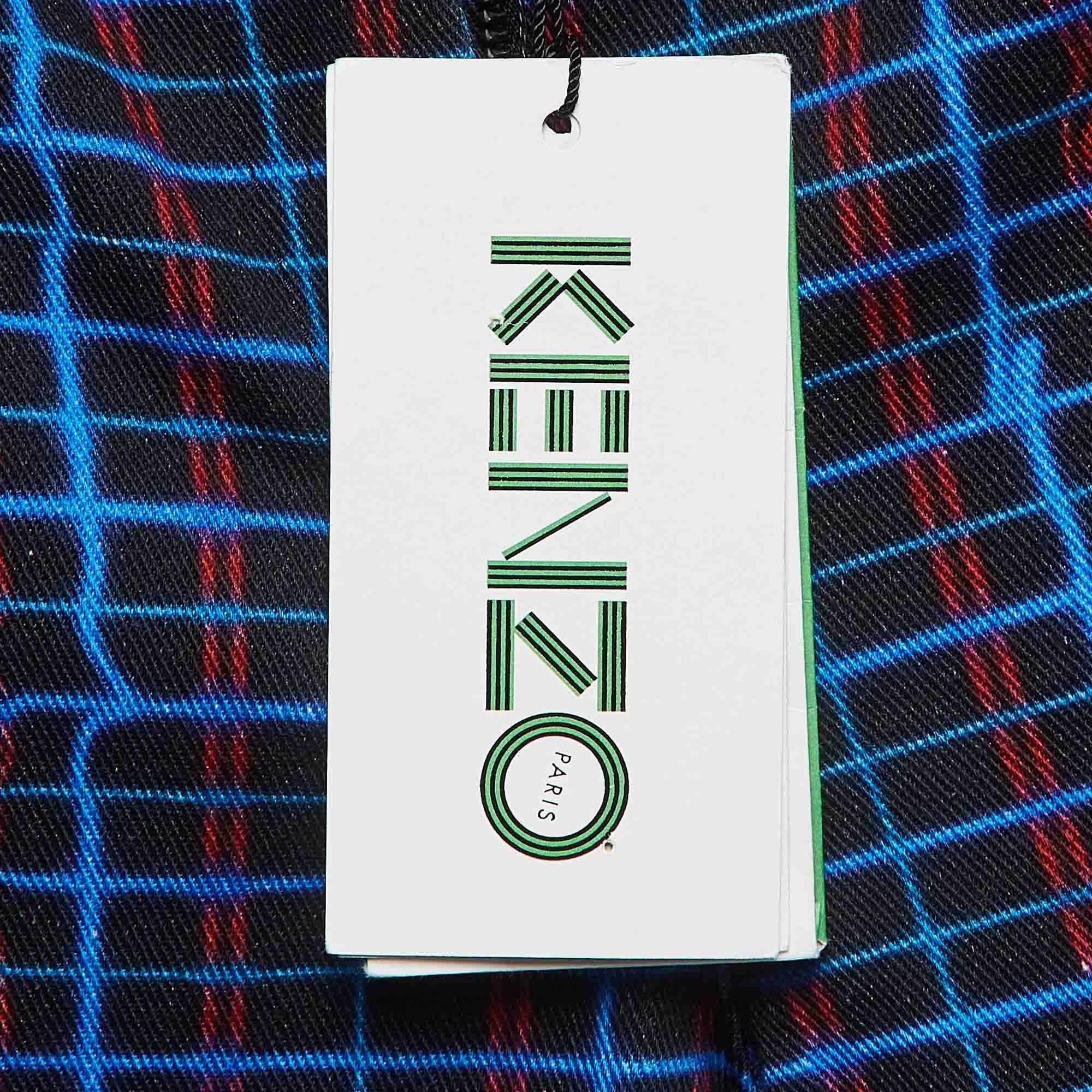 Kenzo Multicolor Print Denim Slim Fit Jeans M Waist 30