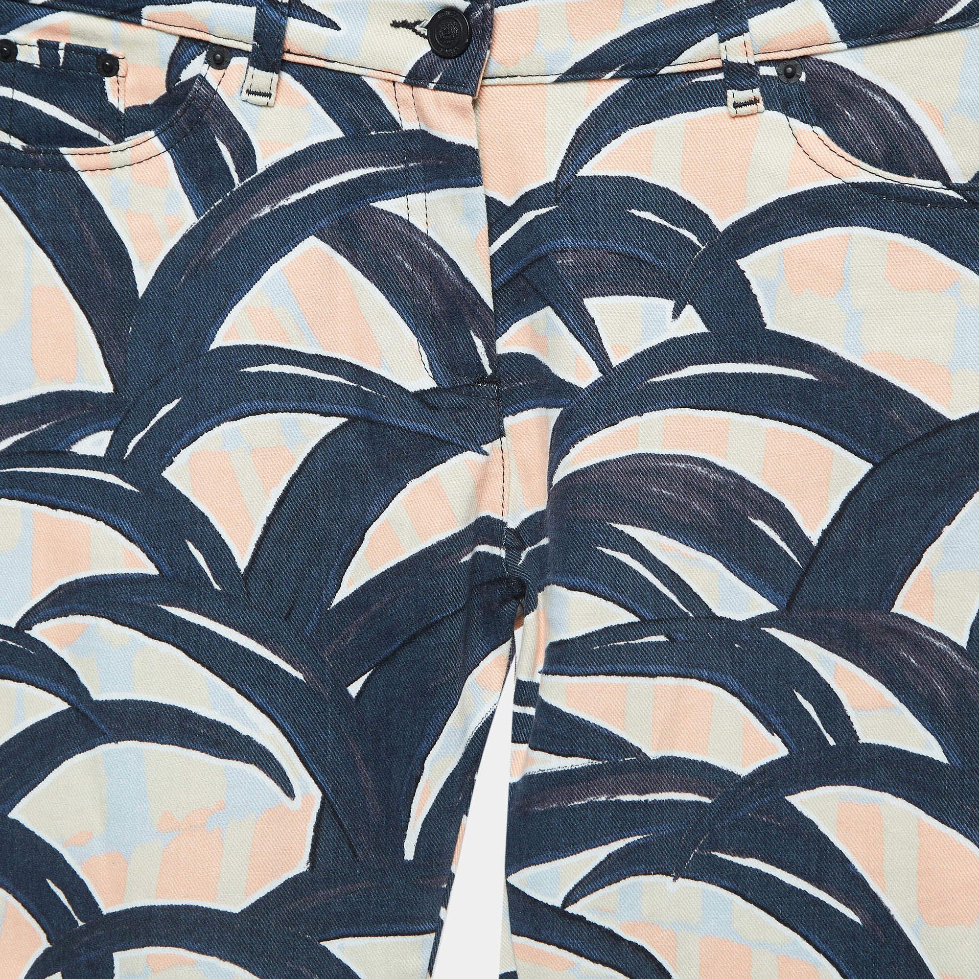 Pantalones vaqueros ajustados Kenzo con estampado multicolor S Cintura 29 Negro en venta