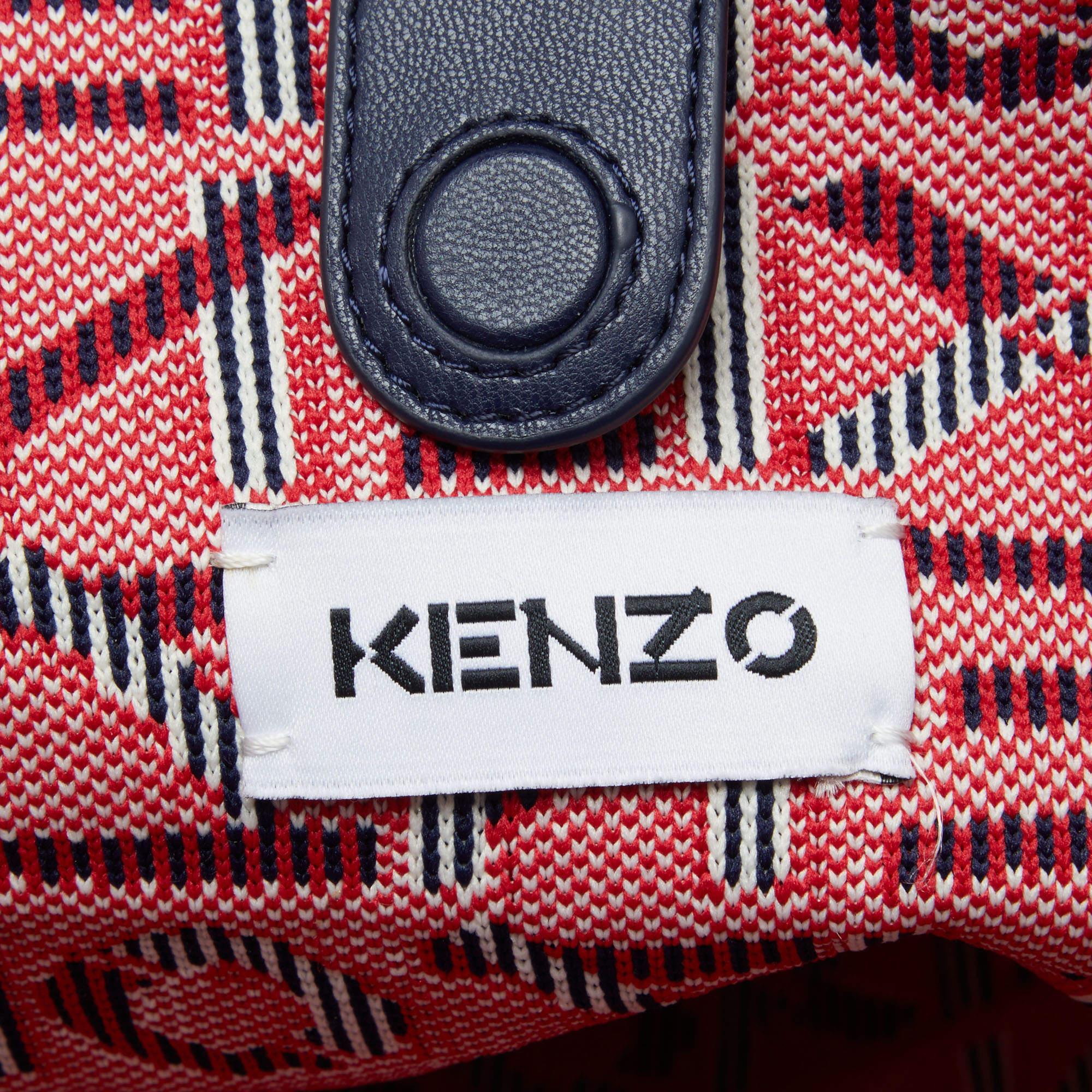Kenzo Multicolor Signature Canvas Shoulder Bag 5