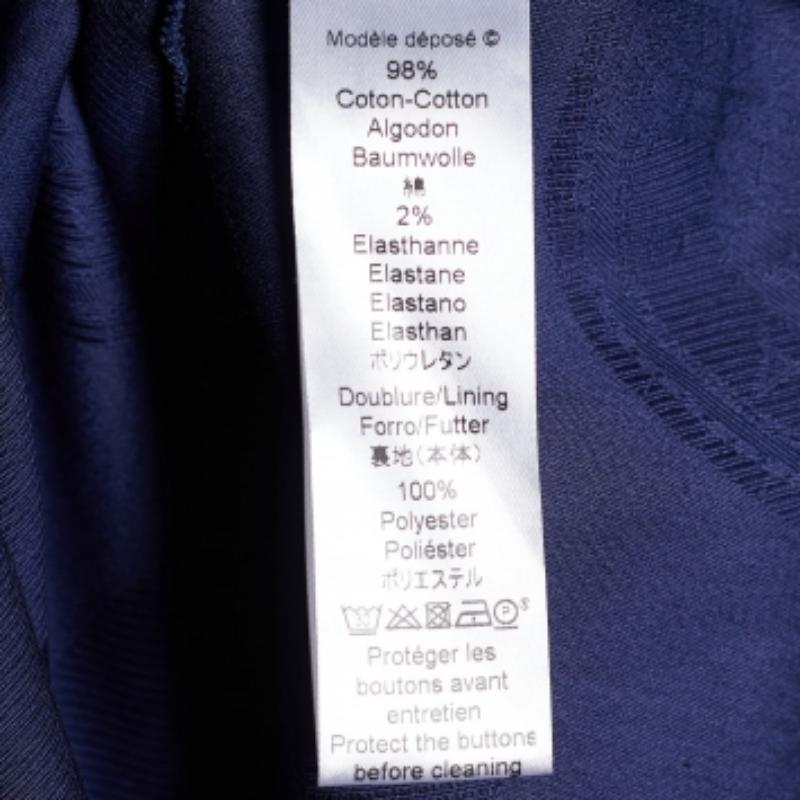 Blu Kenzo - Top svasato senza maniche in jacquard a cerchi blu navy S in vendita