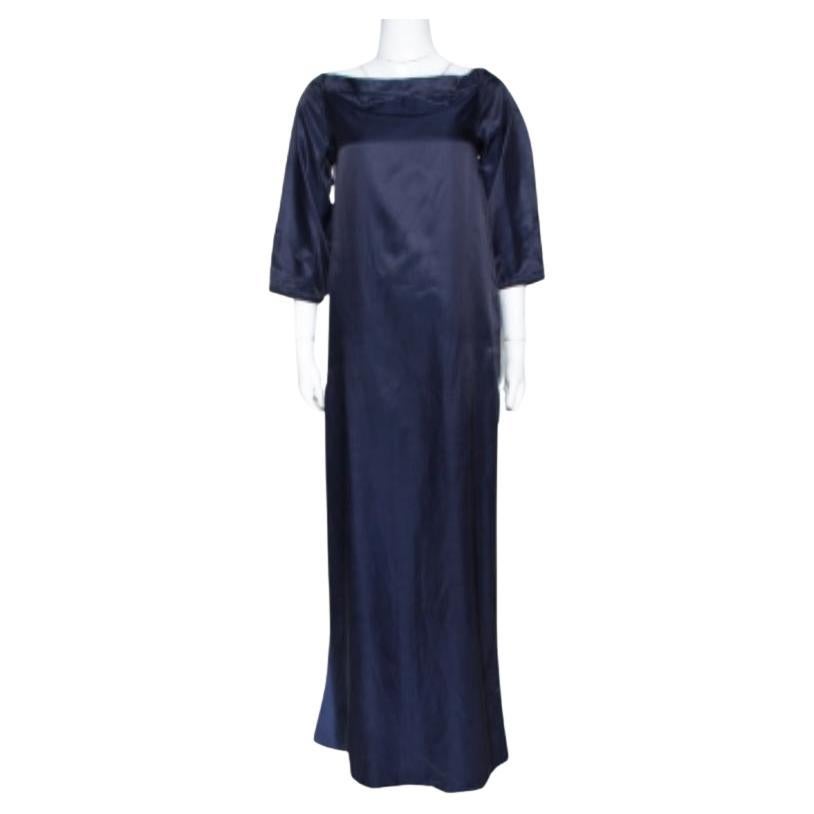Kenzo Navy Blue Cotton Blend Maxi Dress S im Angebot