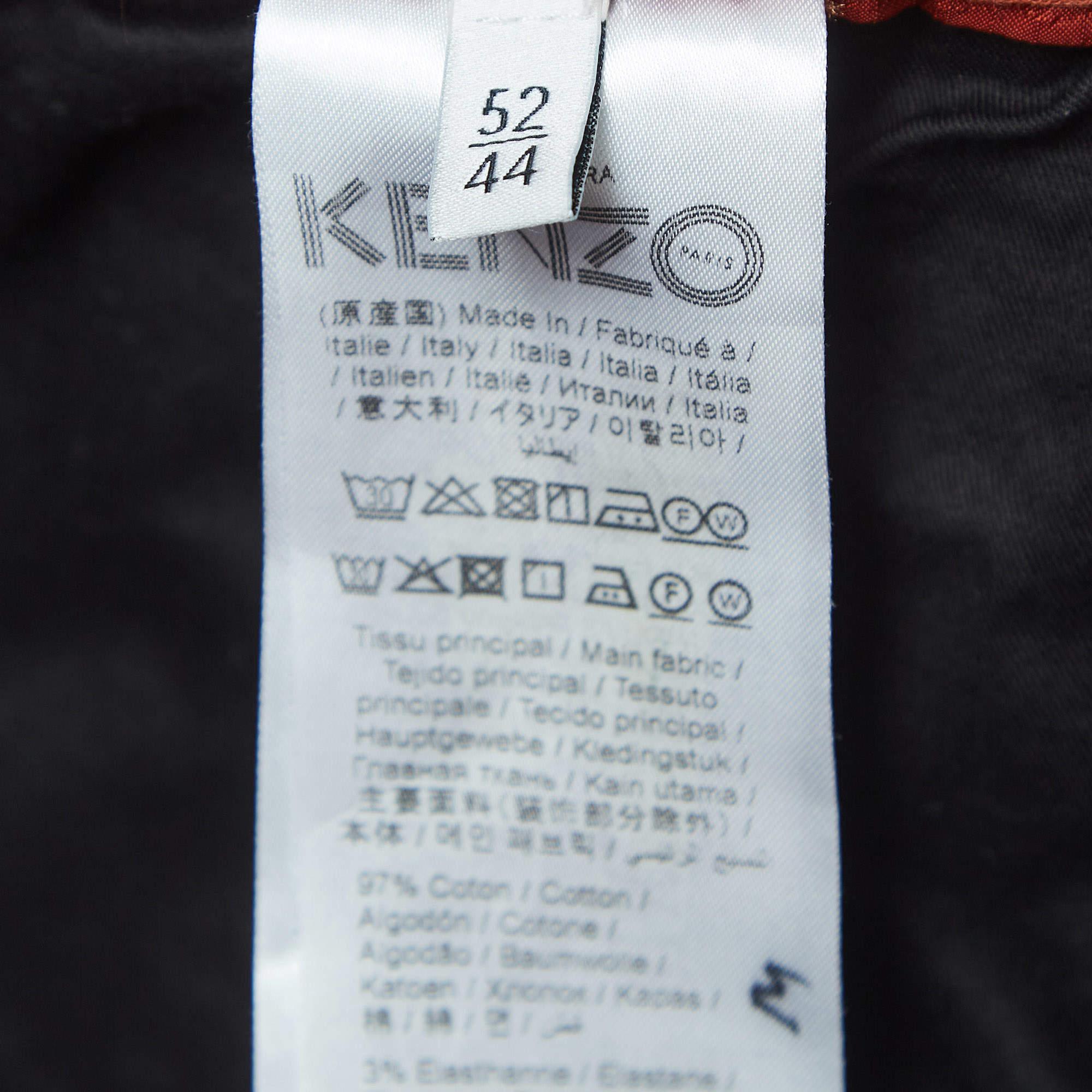 Kenzo Navy Blue Cotton Elasticated Waist Trousers XL 1