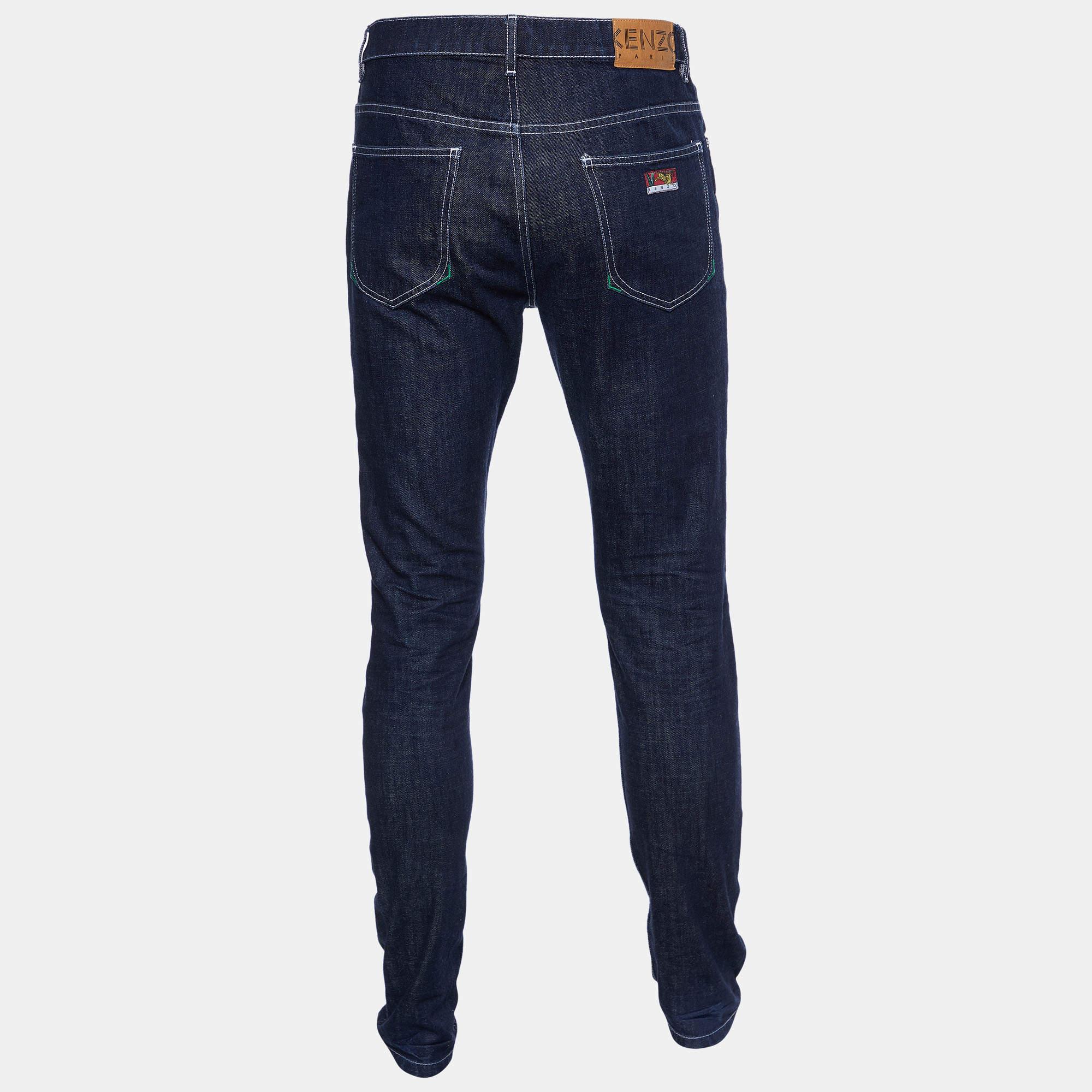 Tailored by Kenzo these jeans lend a classy touch to your ensemble. They are made to offer maximum comfort without compromising on style. This richly created piece will certainly make you look ultra stylish.