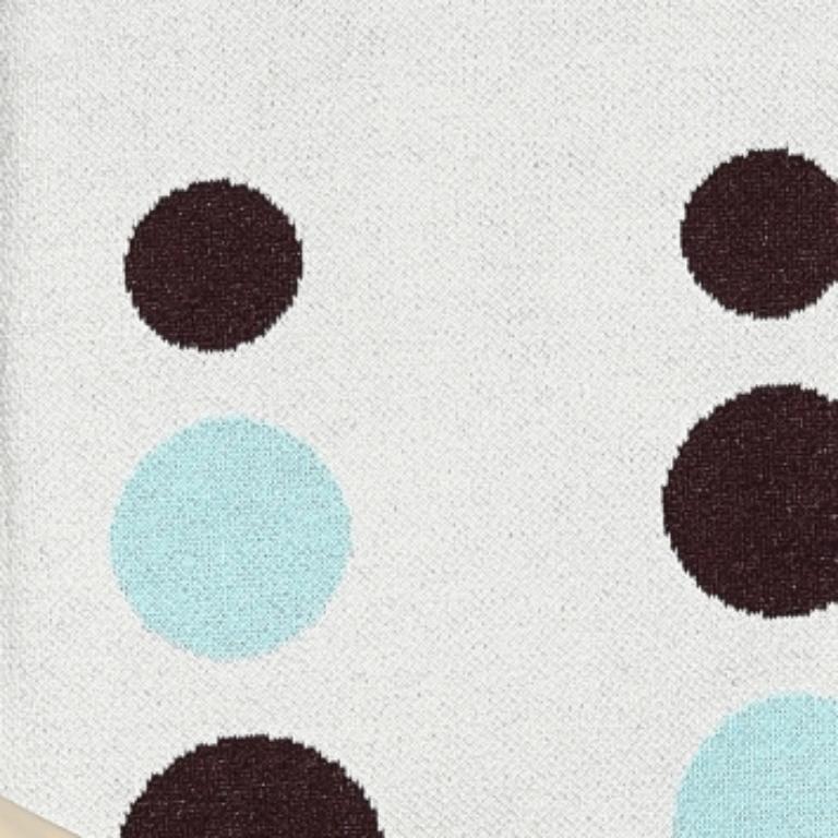Kenzo Off White Circle Patterned Cotton Knit Shift Dress S.S. White Bon état - En vente à Dubai, Al Qouz 2