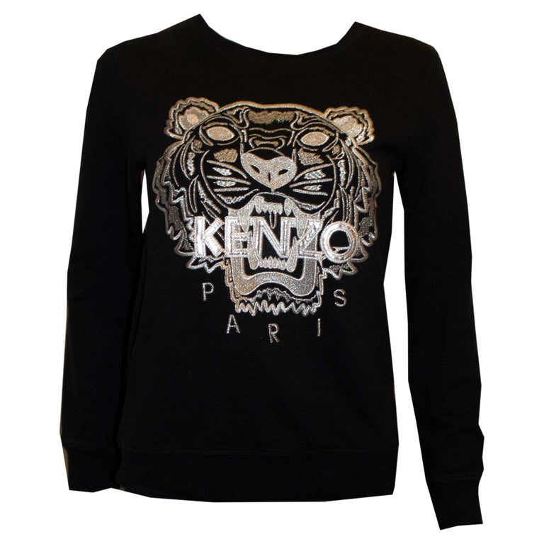 Kenzo paris sweatshirt black Clearance