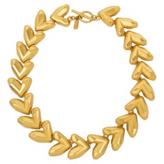 Kenzo Paris Geometrische Choker-Halskette aus vergoldetem Metall