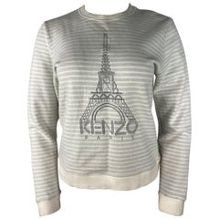 Kenzo Paris Grey Pullover Sweater, Size Large