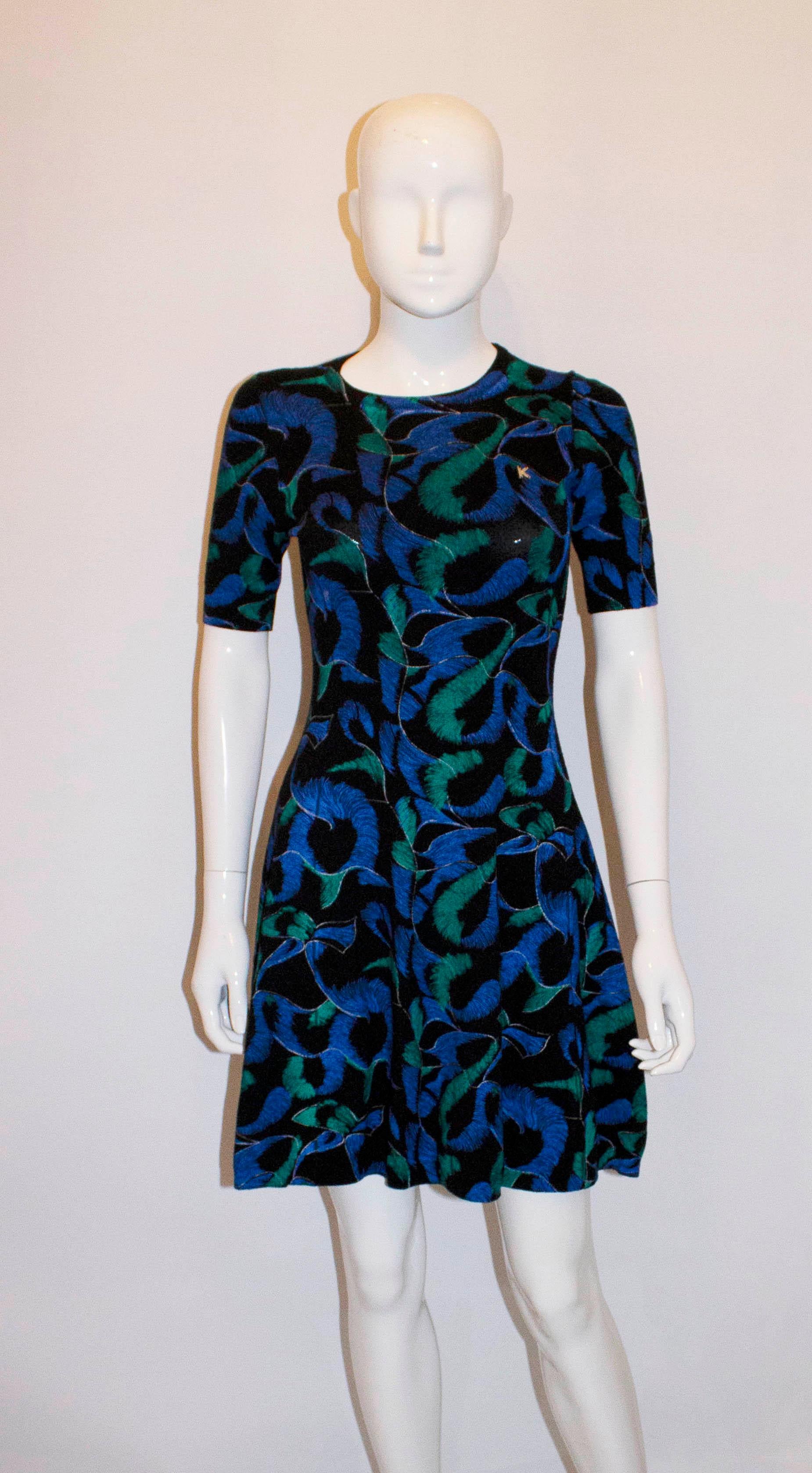 kenzo green dress