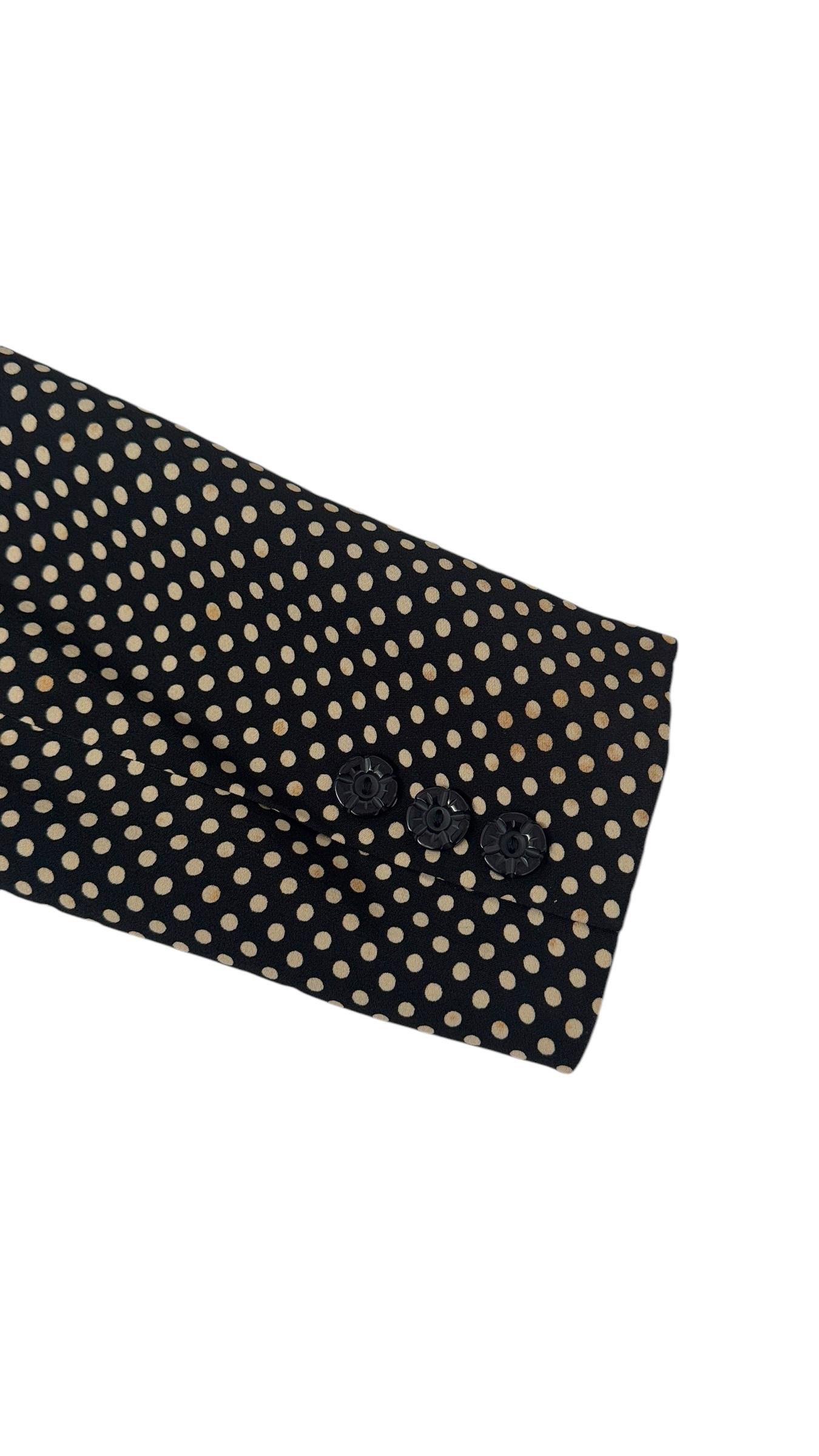 Kenzo Paris Vintage 1990s Polka Dot Fitted Blazer - We pay for import duty! in vendita 3