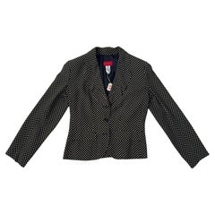 Kenzo Paris Vintage 1990 Polka Dot Fitted Blazer - Nous payons les droits d'importation !