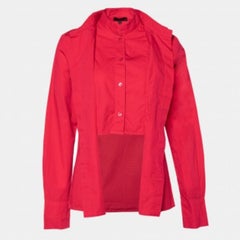 Kenzo Rosa Baumwollhemd mit Blumenmuster M