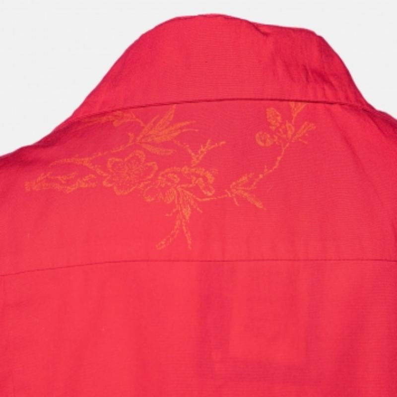 Kenzo Rosa Baumwollhemd mit Blumenmuster M im Angebot 1