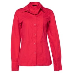 Kenzo Rosa Baumwollhemd mit Blumenmuster M