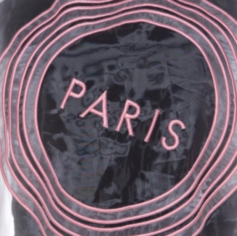 Kenzo Pink Paris Embroidered Sheer Pullover S In condizioni ottime in vendita a Dubai, Al Qouz 2