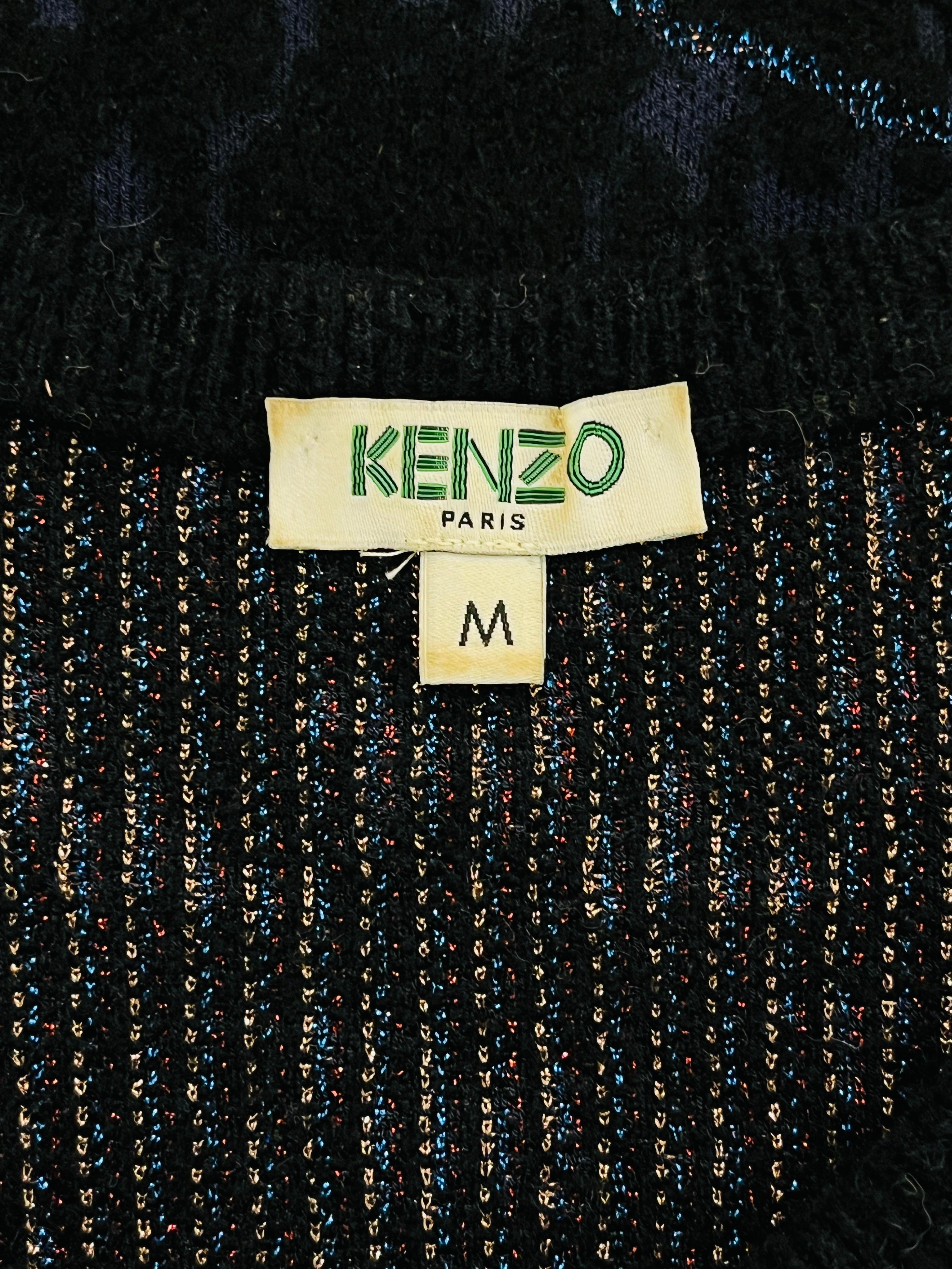 Kenzo Printed Knitted Dress For Sale 1