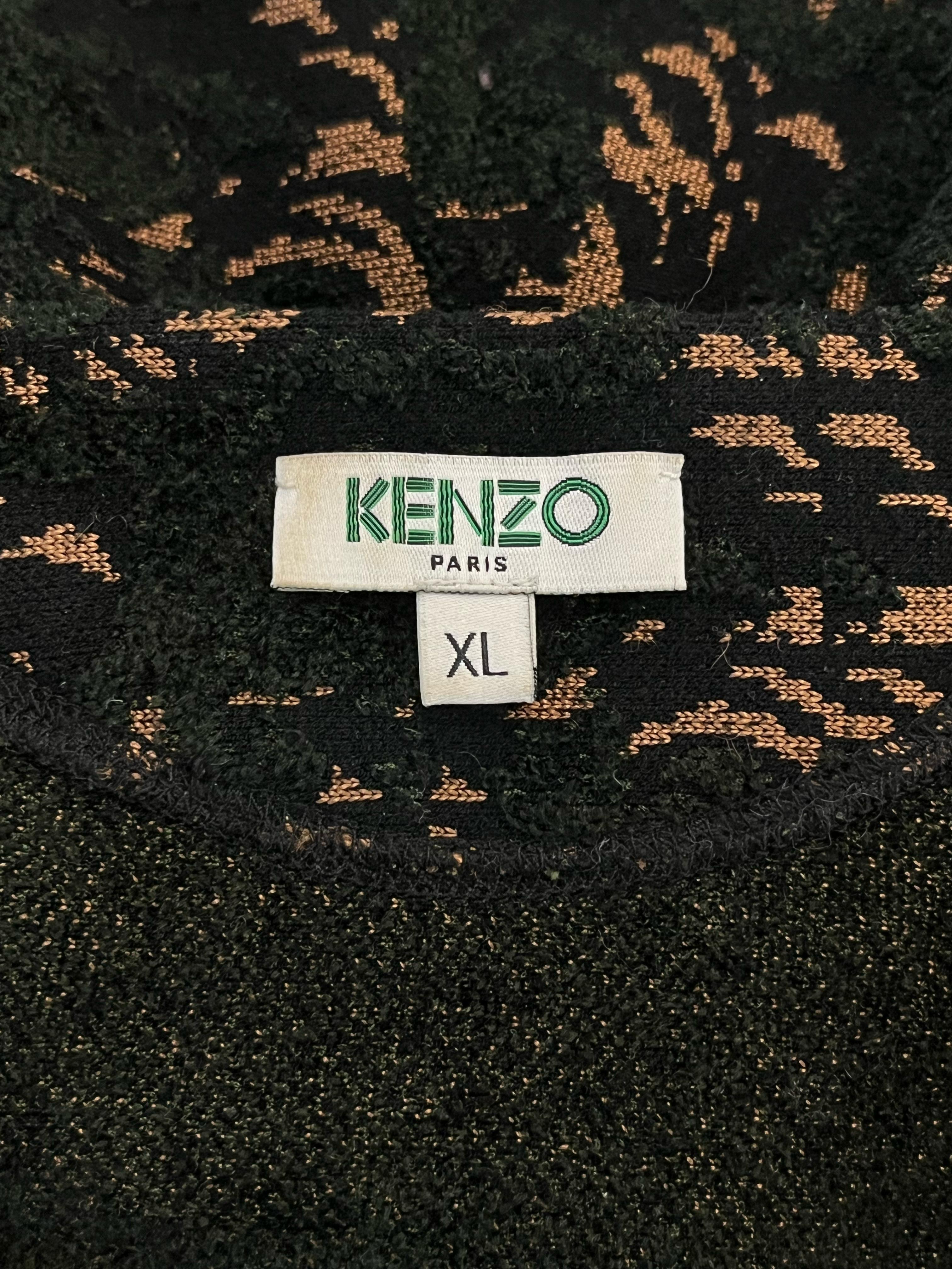 Kenzo Printed Knitted Dress For Sale 1