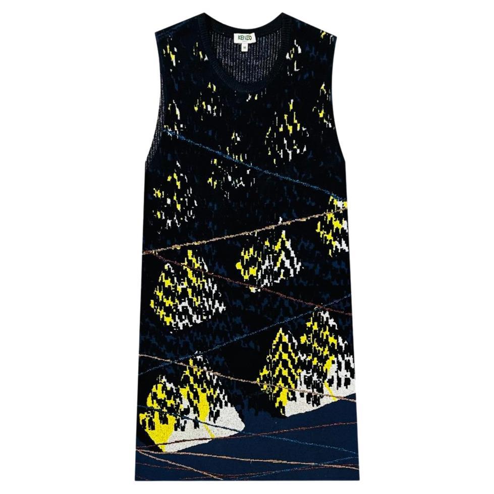 Kenzo Printed Knitted Dress For Sale