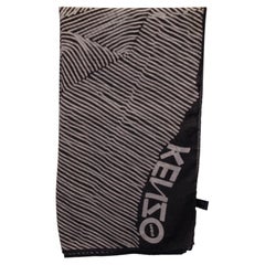 Sciarpa stampata Kenzo in modal marrone
