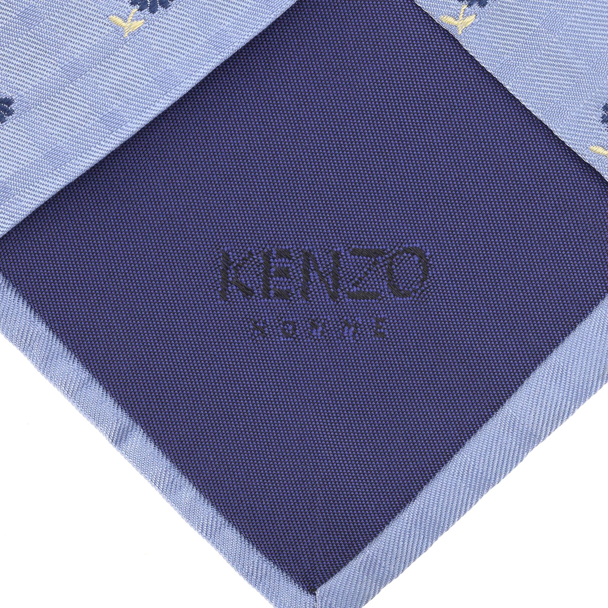 Kenzo Bedruckte Seidenkrawatte im Angebot 1