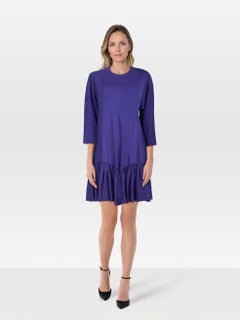 Kenzo Purple Cut Out Back Dress Size XL