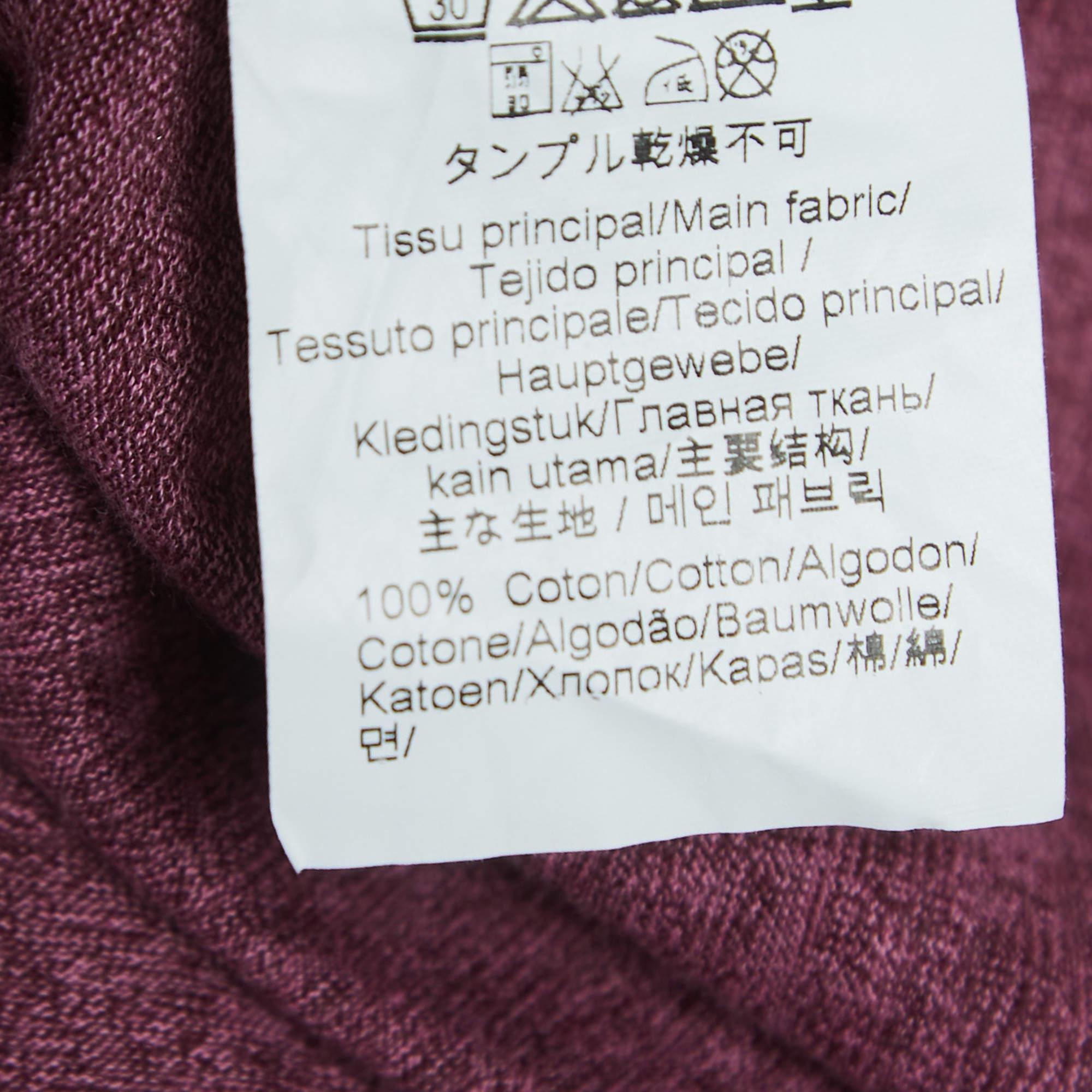 Women's Kenzo Purple Logo Tiger Print Cotton Short Sleeve T-Shirt XS For Sale