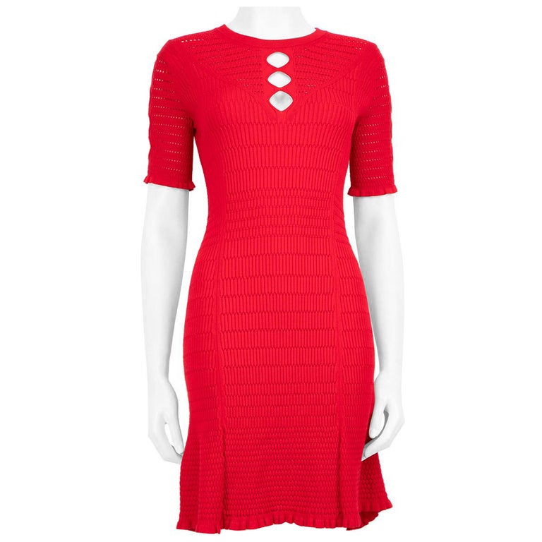 open lace back dress Kenzo Red Floral Printed Dress - BOPF main image 1