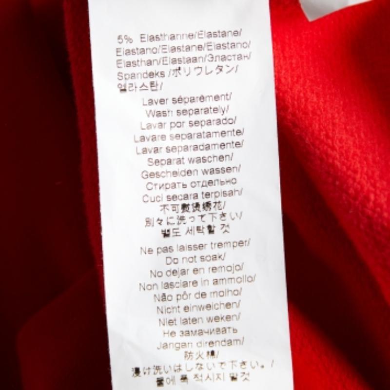 Kenzo Rojo La Collection Memento N°1 Sudadera Cuello Volante Algodón S en venta 2