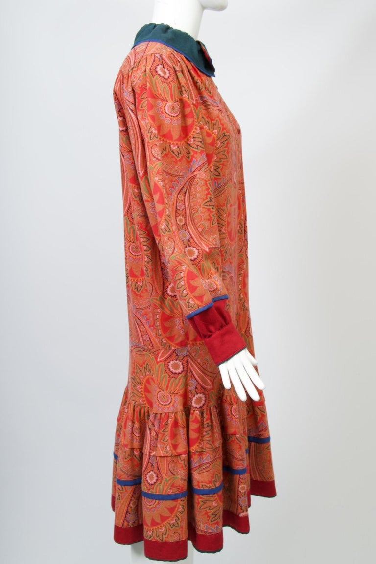 open lace back dress Red Crepe Kenzo Dress main image 1