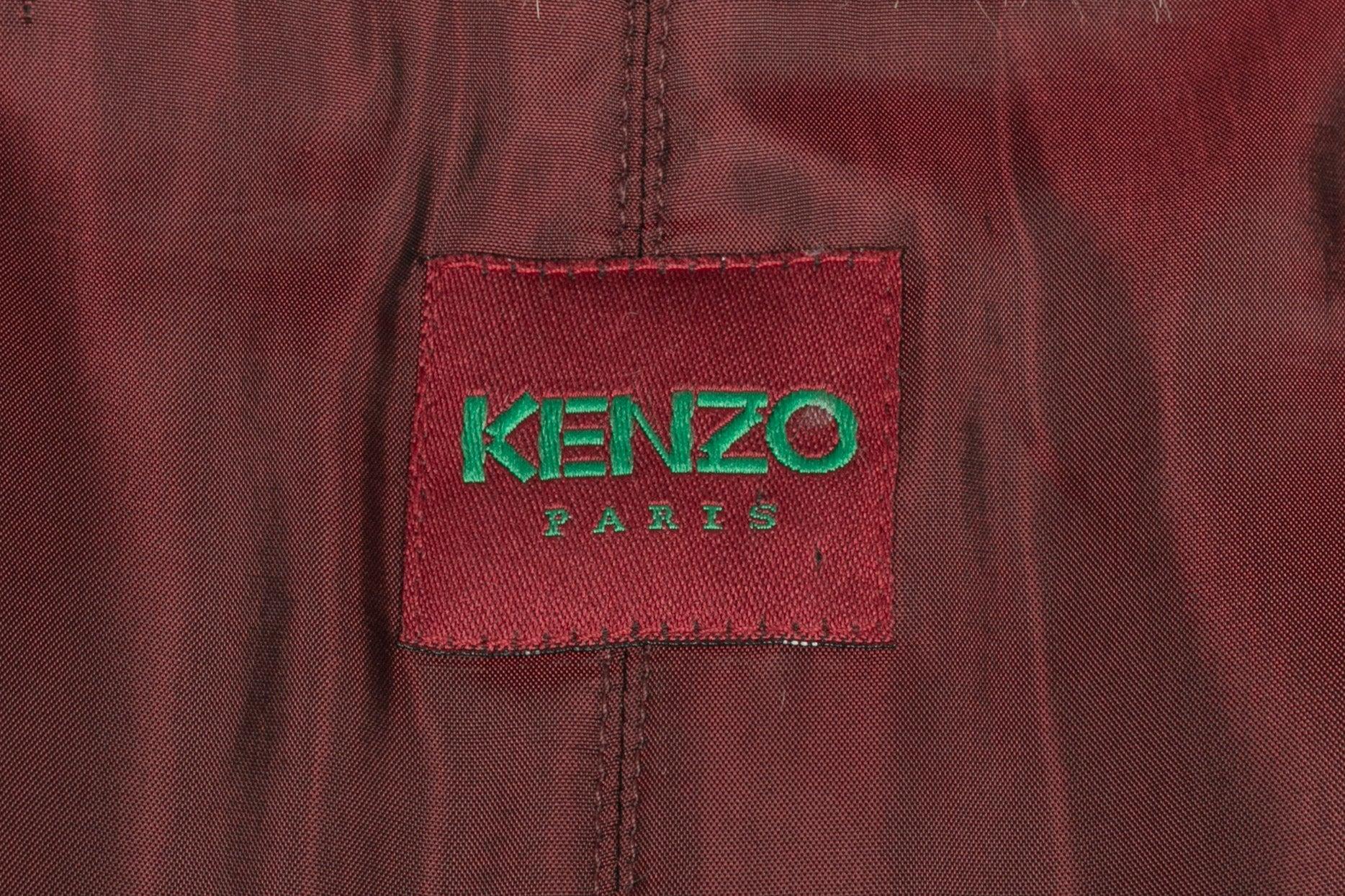 Kenzo Scottish Wool Skirt Suit For Sale 3