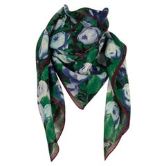 Sciarpa Kenzo in seta e lana con foulard a fiori