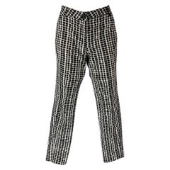 KENZO - Jean en coton imprimé noir et blanc, taille 4